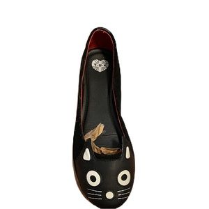 Tuk Tuk Black Suede Kitty Flats, Women’s size 10, EUR. size 41